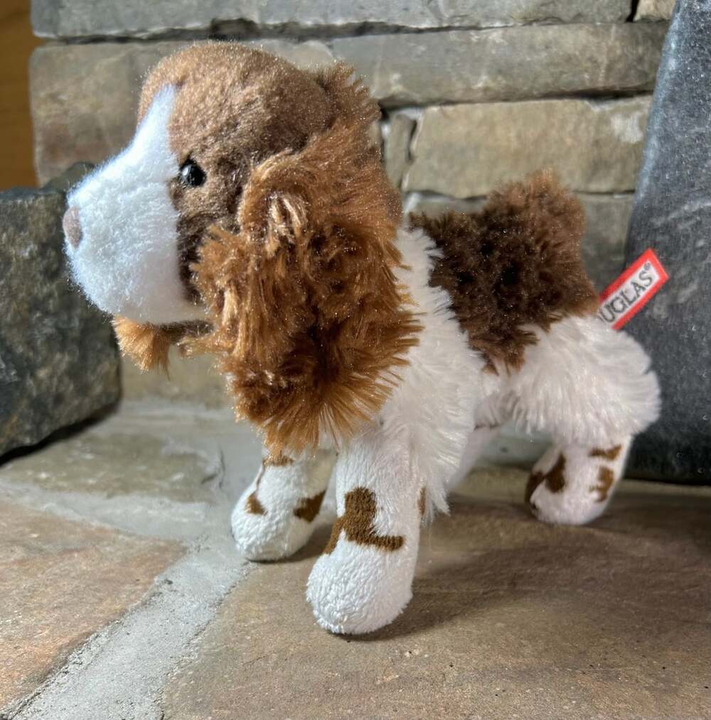 Douglas Cuddle Toy Flair Springer Spaniel Plush Puppy Dog - Picture 3 of 12